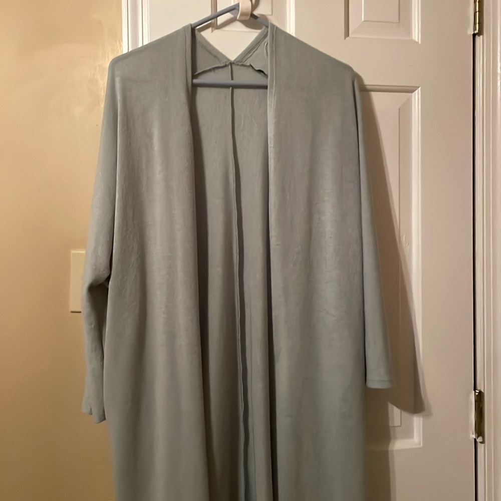 Light weight sea-foam green cardi.